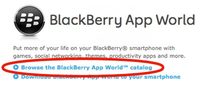パソコン版 App World から BlackBerry のアプリをダウンロードする方法まとめパソコンから App World へアクセス (2)