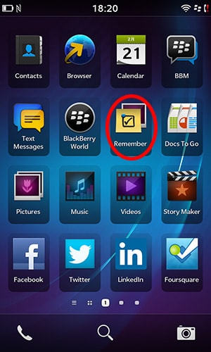 BlackBerry Z10 をさわってみて気づいたことBlackBerry Z10 で気づいたことまとめ｜Remember (1)