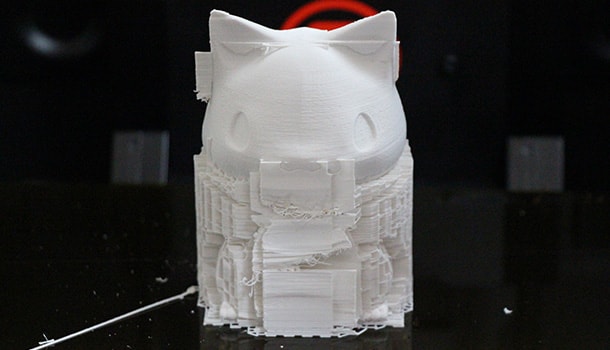 3Dプリンターを使って、ネコとかペンギンとか鳥型ペーパーナイフを作ってみた3Dプリンター:ネコ (2)