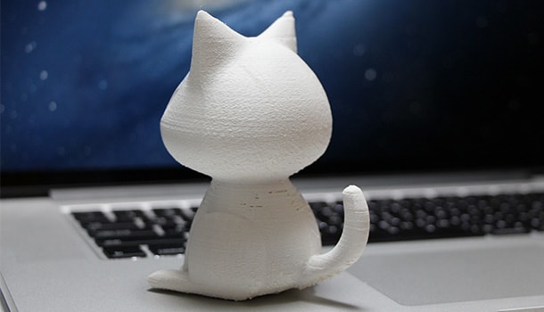 3Dプリンターを使って、ネコとかペンギンとか鳥型ペーパーナイフを作ってみた3Dプリンター:ネコ (4)