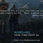 BootCamp の Windows7(64bit) で FF14ベンチマーク をやってみた -image