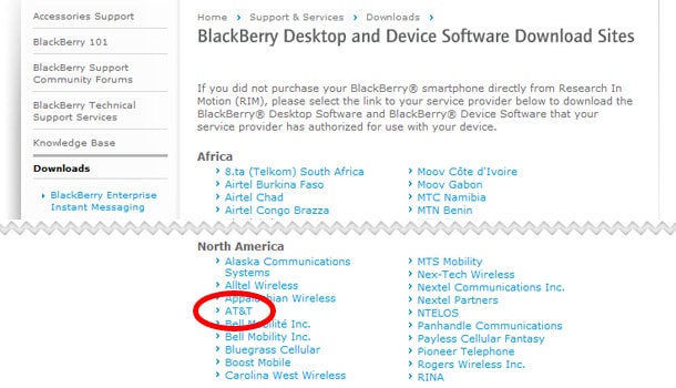 BlackBerry OS をインストール(1)