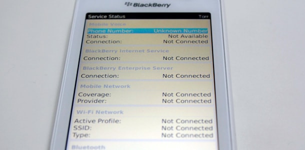 BlackBerry OS をインストールする(9)