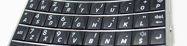 BlackBerry のキーボード ショートカットのまとめ -image