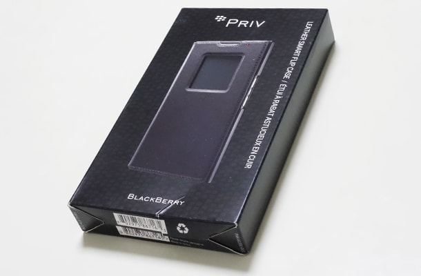 BlackBerry PRIV に純正の手帳型ケースを買った (1)