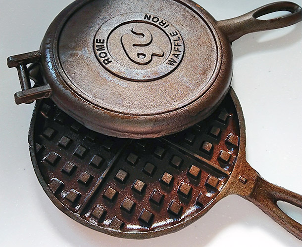 ワッフルメーカー(鉄製)を買いましたRome Old Fashioned Waffle Iron